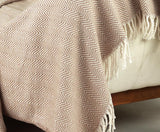 Kuscheldecke Cozy Cotton in Beige Pique 150x200cm