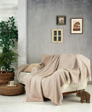 Kuscheldecke Cozy Cotton in Beige Pique 150x200cm