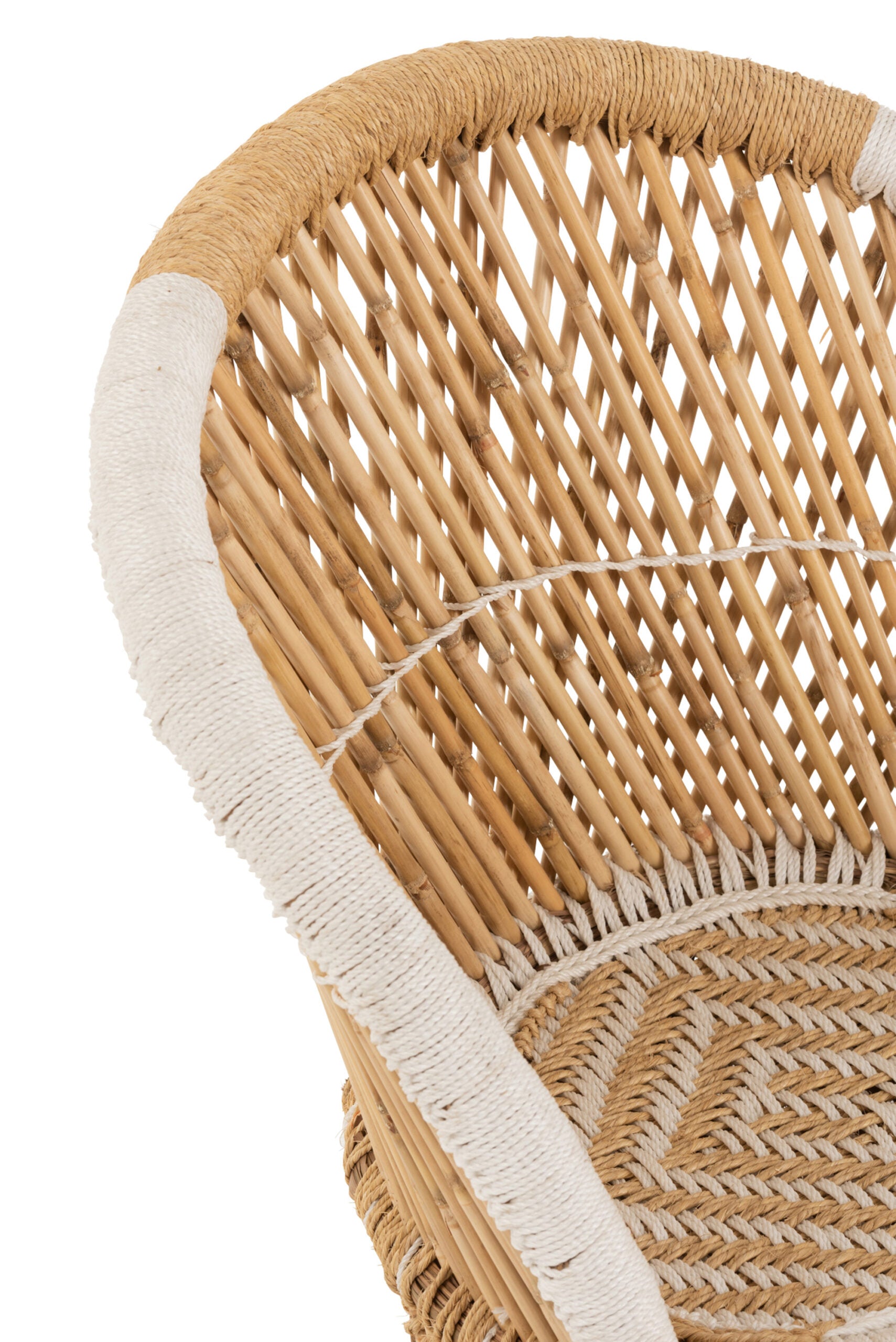 Stuhl "Bambus Weiß"