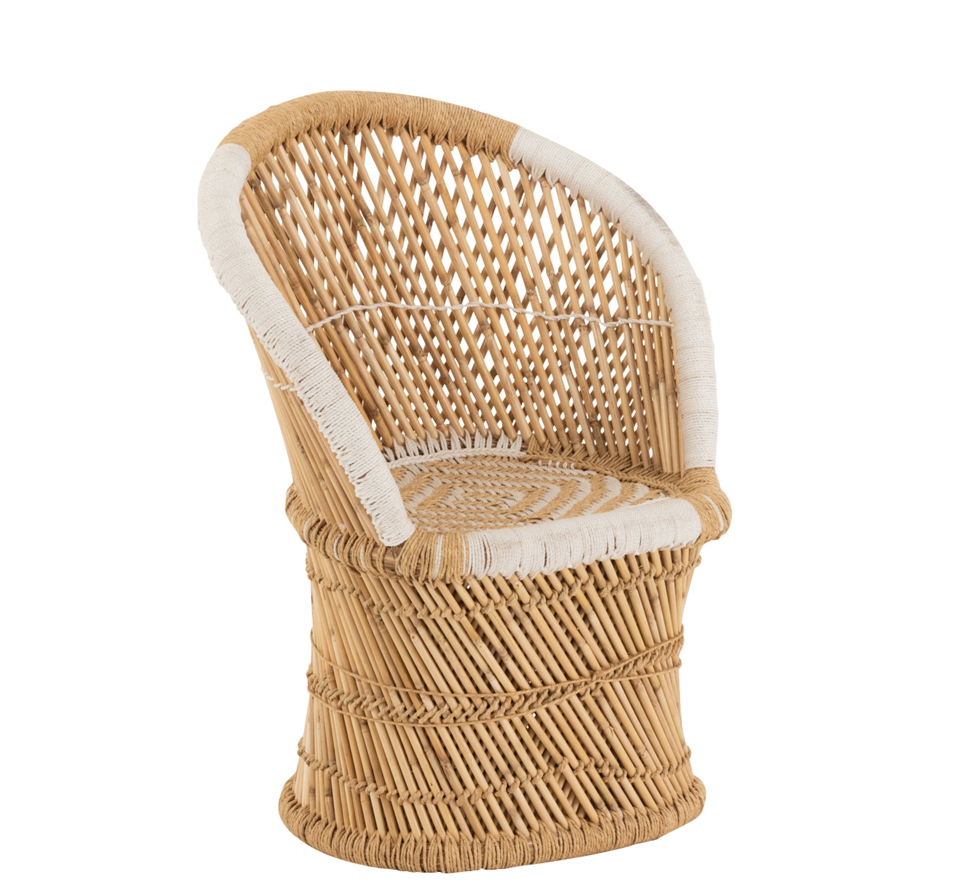 Stuhl "Bambus Weiß"