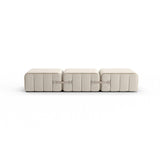 Curt-Set 3 - e.g. Flexible bench - Sera - Calla (White / Beige)