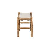 Hocker+Kissen Holz