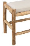 Hocker+Kissen Holz