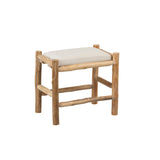 Hocker+Kissen Holz