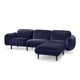 Bean Sofa blaues Velours