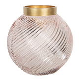 Goldene Vase "Golden Spheric Rose"